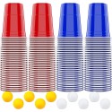 Beerpong mukit 100kpl ja palloja