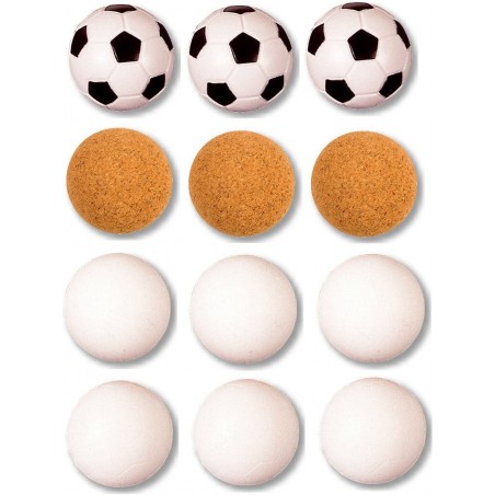 Pöytäfutis pallot 12kpl